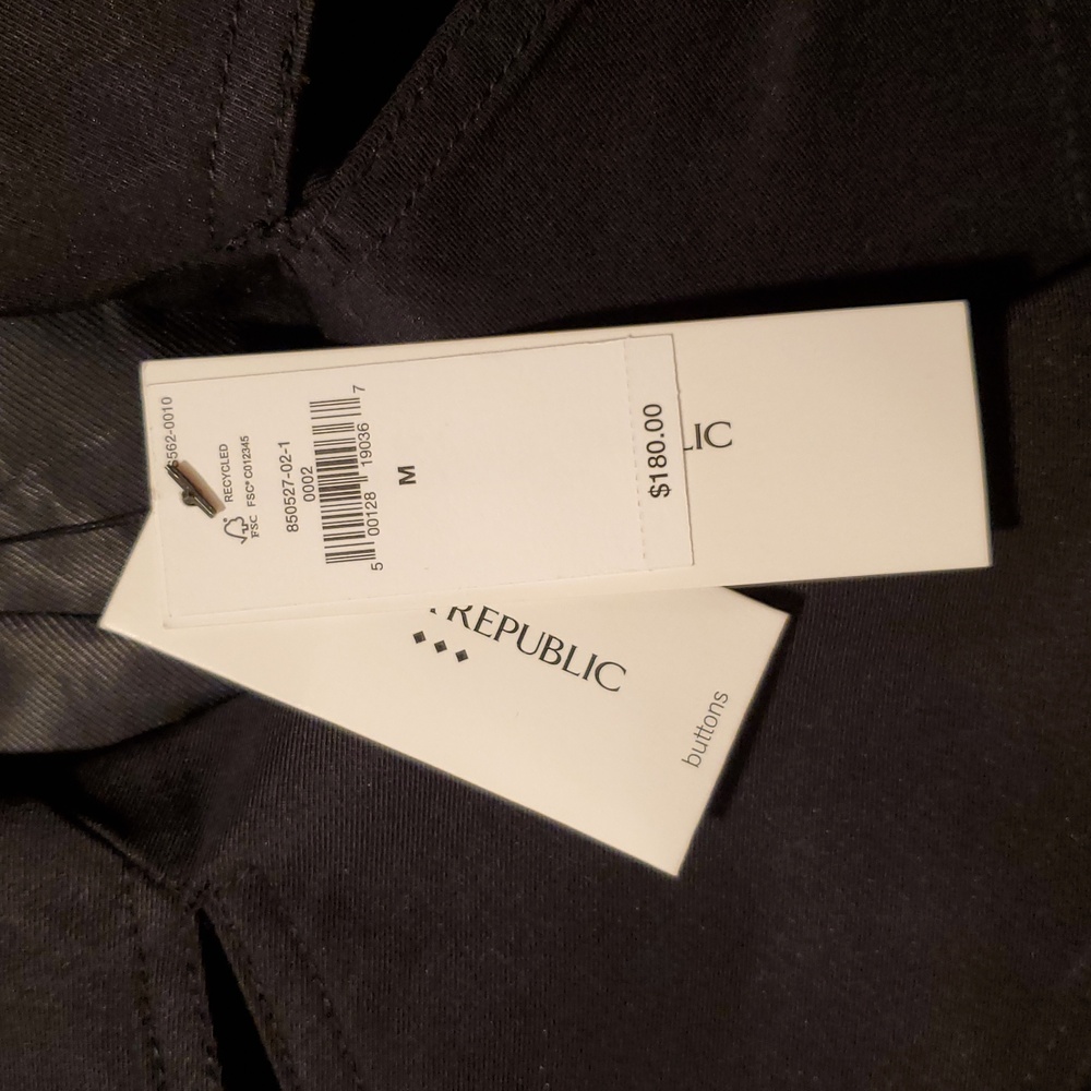 Banana Republic Black Cropped Trench Jacket Versatile Style - Picture 4 of 4